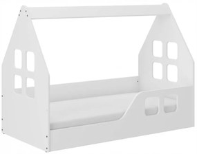 Letto per bambini Casa Montessori 140 x 70 cm bianco destro