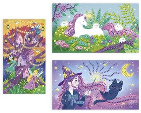 Atelier per bambini midi - Pittura con mini strass - Magia e unicorni