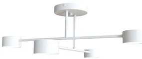 Lampada da soffitto in acciaio HALO 4 bianco/nero 4xGX53