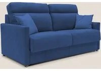 Divano Letto 2 Posti 156x102x97 cm in Tessuto Blu