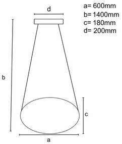 Lampadario a sospensione con filo LED dimmerabile LED/70W/230V 3000-6500K bianco + telecomando