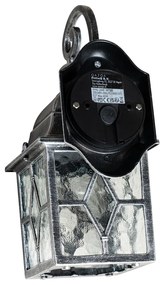 Lanterna da parete per esterni romantica argento antico - London