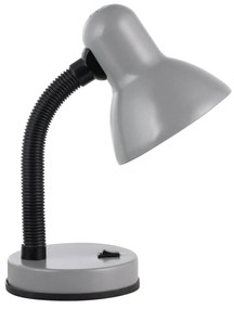 Lampada Da Tavolo Classico Basic 1 Policarbonato Argento 1 Luce E27