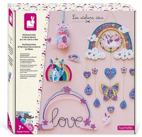 Atelier per bambini XXL - Multiattività 6 Decorazioni Arcobaleno Fai-Da-Te