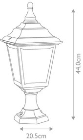 Elstead KERRY-PED-POR - Lampada da esterno KERRY 1xE27/100W/230V IP44