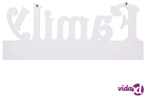 vidaXL Appendiabiti a Muro FAMILY 74x29,5 cm