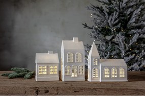 Decorazione luminosa bianca con motivo natalizio Winter - Star Trading