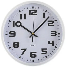Orologio da Parete Versa Bianco Plastica 3,8 x 25 x 25 cm
