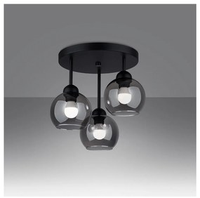 Lampada da soffitto nera ø 15 cm Grande - Sollux