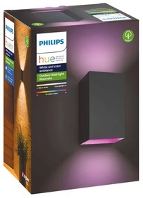 Philips 17464/30/P7 - LED RGB Lampada da esterno Hue RESONATE 2xLED/8W/230V IP44