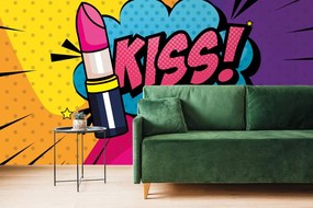 Carta da parati – Rossetto pop art – KISS!