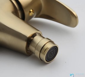 Rubinetto per bidet EYN BBG0953 da piano in oro opaco