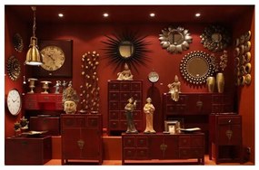 Cassettiera bassa rossa 130x50,5 cm Oriente - Ixia