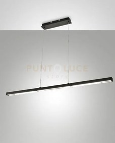 Ling lampada a sospensione nera a led 3000k - 40w - 4800 lm push di...
