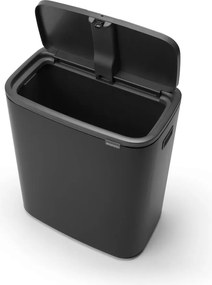 Bidone in acciaio nero opaco touch 60 l Bo Touch Bin - Brabantia