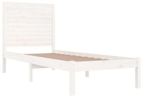 Giroletto bianco in legno massello 75x190 cm small single