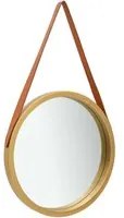 Specchio da Parete con Cinghia 40 cm Oro cod mxl 67648