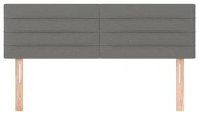 Testiere 2 pz grigio scuro 72x5x78/88 cm in tessuto