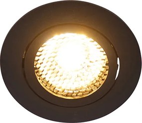 Faretto da incasso smart nero con WiFi GU10 regolabile - Ude Honey