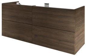 Mobile da bagno sotto lavabo SENSEA Neo lucido L 150 x H 64 x P 48 cm 4 cassetti, lavabo non incluso