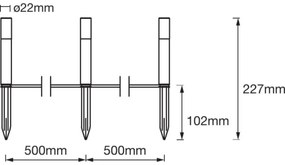 Ledvance - PACK 3x Lampada LED RGB per esterno SMART+ MINI 3xLED/1.9W/230V IP44 Wi-Fi