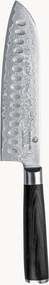 Coltello Santoku in acciaio damascato con manico in legno Pakkawood Limited Edition