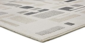 Tappeto grigio chiaro/avorio 133x190 cm Flora – Universal