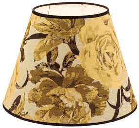 Duolla Paralume Sofia altezza 26 cm, motivo floreale giallo