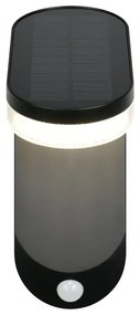 Illuminazione esterna LED con alimentazione a pannelli solari con sensore di movimento da parete (altezza totale 26 cm) Lagoas – Trio
