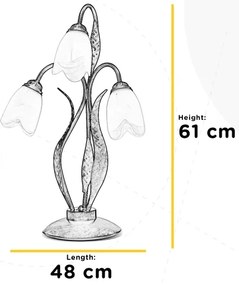 ONLI - Lampada da tavolo SONIA 3xE14/6W/230V