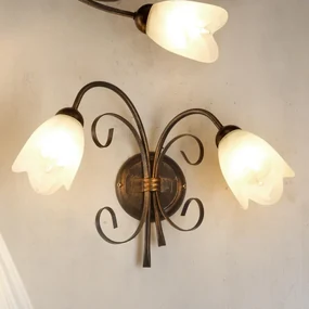 Applique APPLIQUE ODINO 2xE14 COL. BRONZO bronzo 2X E14
