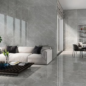 Piastrella da pavimento e rivestimento interno 120 x 120 cm Sp. 9 mm rettificato Eternal Dark in gres porcellanato opaco grigio traffico medio forte (pei 3/5) 1.44 mq