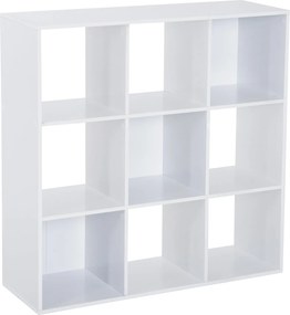 Libreria Moderna 6 Somparti in MDF 91x29,5x91 cm  Bianco...