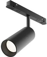 Faretto Per Binario Moderno Focus Led Alluminio Nero 1 Luce Naturale 12W