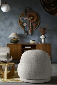 Poltrona grigio chiaro Ovo – Miuform