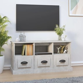 Mobile per TV Grigio Cemento 100x35x50 cm in Legno Multistrato