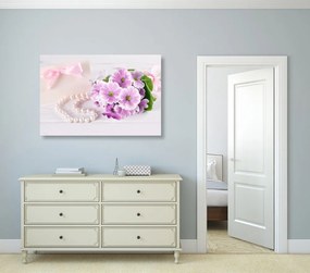 Quadro su tela – Natura morta romantica con tocco di lusso