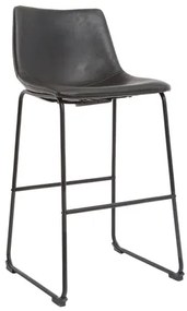 Set di 2 sgabelli da bar vintage PU nero NEW ROCK