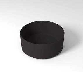 Lavabo da appoggio OLYMPIA CERAMICA tondo in ceramica nero