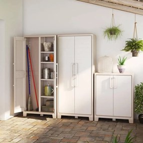 Armadio 2 Ripiani 80x44x100 cm Keter Gulliver Basso XL Sabbia e Beige...