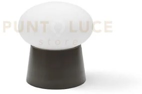 Fuji lampada da tavolo grigio tortora diffusore bianco attacco gx53...