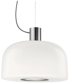 Flos - Bellhop Vetro S2 Lampada a Sospensione Bright Alluminio Flos