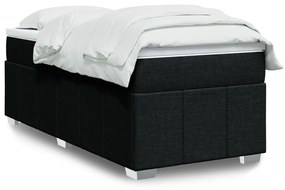 Giroletto A Molle Con Materasso Nero 90x190 Cm İn Tessuto /
