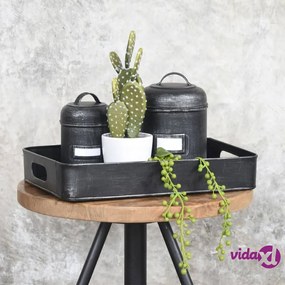LABEL51 Tanica 14x14x20 cm M Nero Anticato