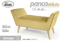 Panca senape arredo scendiletto cm 1170 x 40 x 60 h