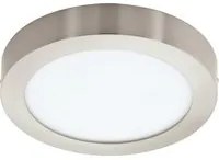 Plafoniera Moderna Fueva Z Acciaio Nichel Satinato Led Integrato 16,5W