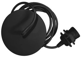 Cavo di sospensione nero per apparecchi di illuminazione, lunghezza 210 cm Rosette - UMAGE