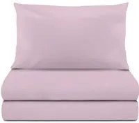 Completo letto singolo cotone rosa
