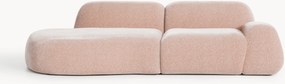 Chaise longue componibile 3 posti in teddy Wolke