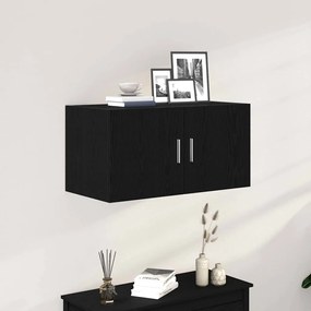 Armadietto A Muro Rovere Nero 80x39x40 Cm İn Truciolato /